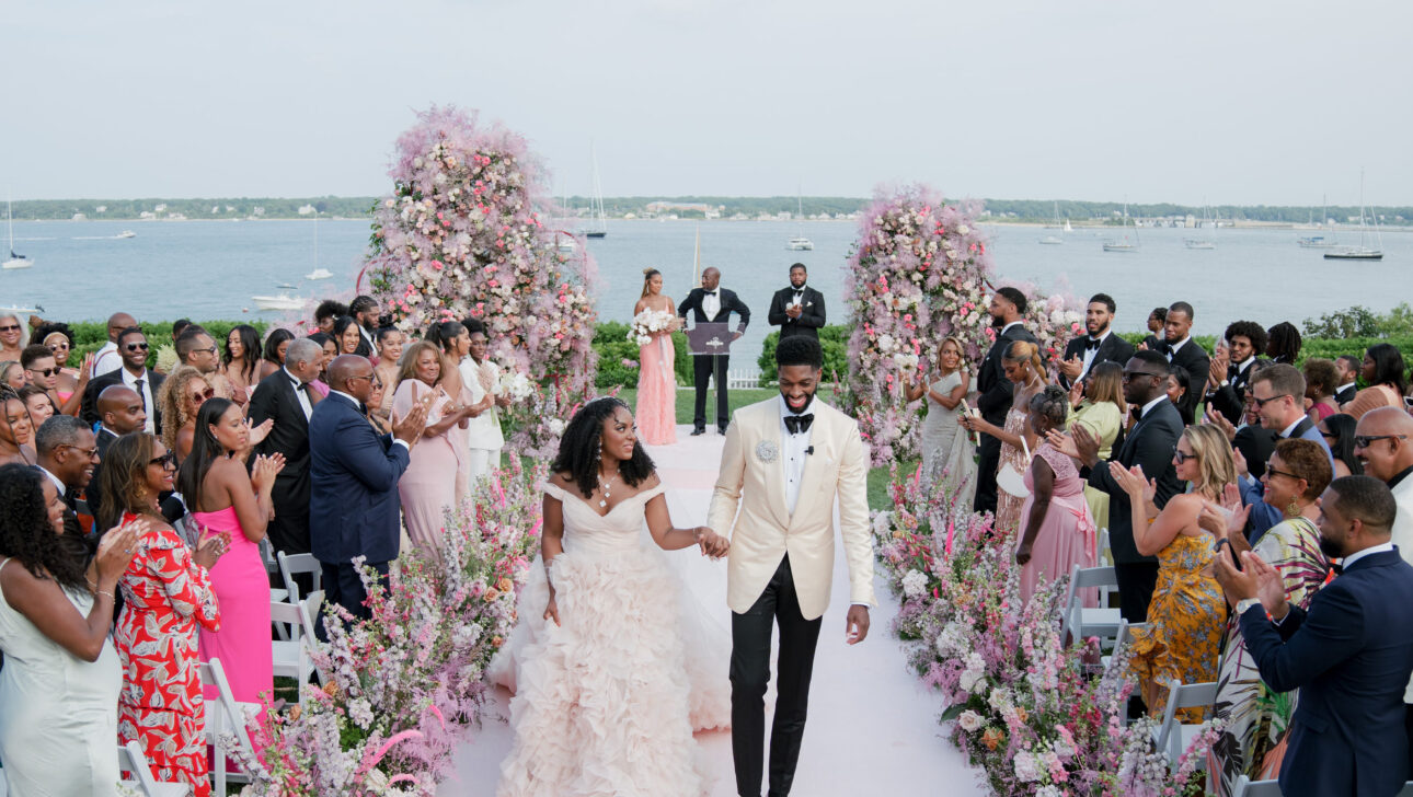 Nantucket wedding ceremony featured in Vogue designed by Rafanelli Events.